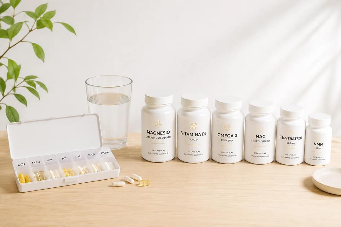 Cómo armar un stack de suplementos de longevidad (guía para empezar)