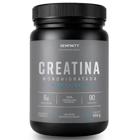 Creatina Monohidratada Micronizada | 5 g por porción | 450 g (90 porciones) | 3 meses de uso