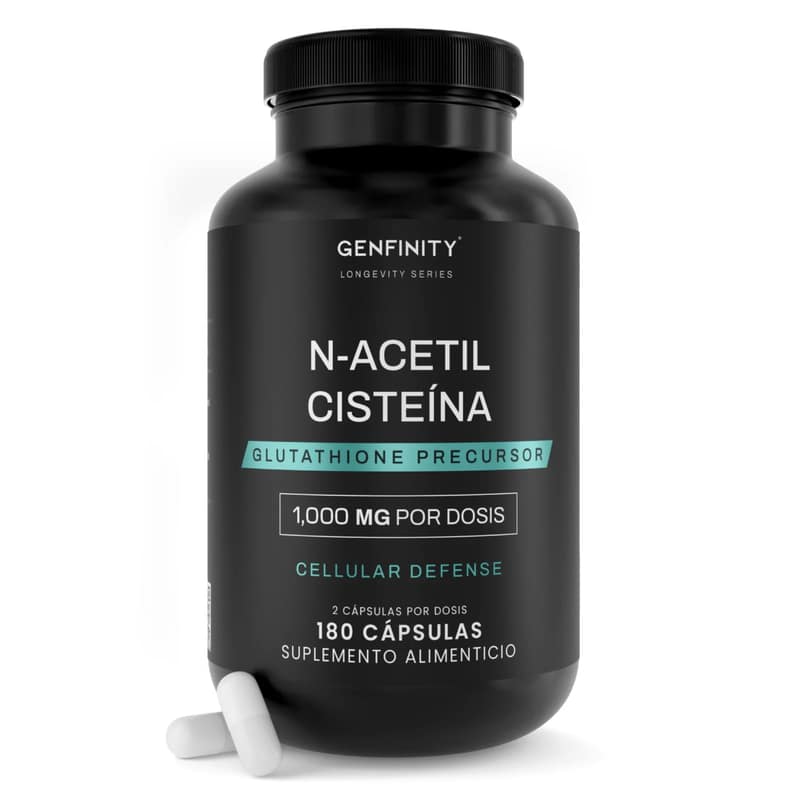 N-Acetil Cisteína (NAC) 1,000 mg por Dosis | 180 Cápsulas | 3 meses de uso | Alta Absorción
